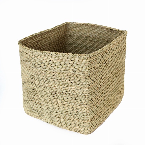 イリンガバスケット正方形 M 無地 H25 深