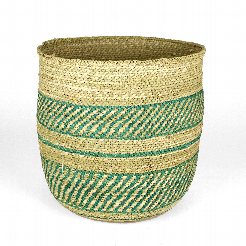 イリンガバスケット12x14 柄 緑