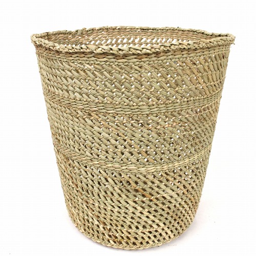 イリンガバスケット透かし編み バケツ型 L