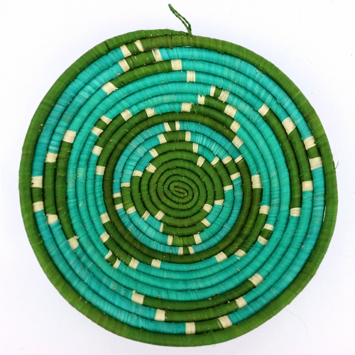 ウガンダバスケット 径25 あおば/緑