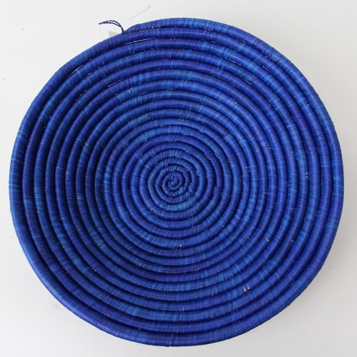 ウガンダバスケット 径25 単色 青
