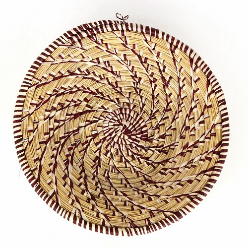 ウガンダバスケット 径25 ベージュ茶