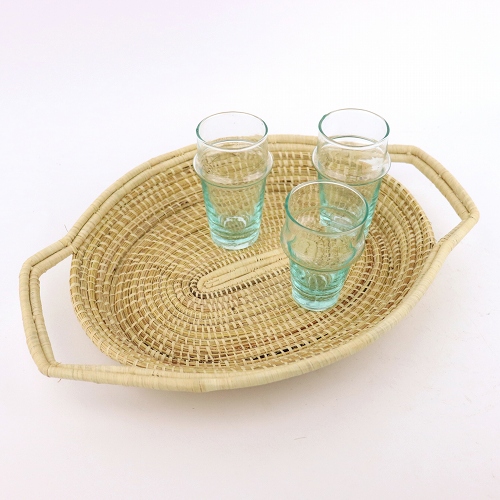 ラフィアトレイ 無地