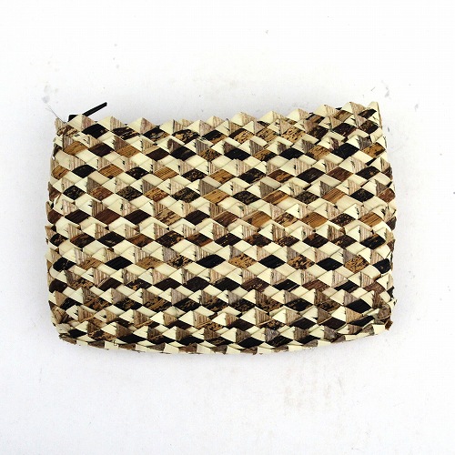 ラフィア小銭入れ 角型　大