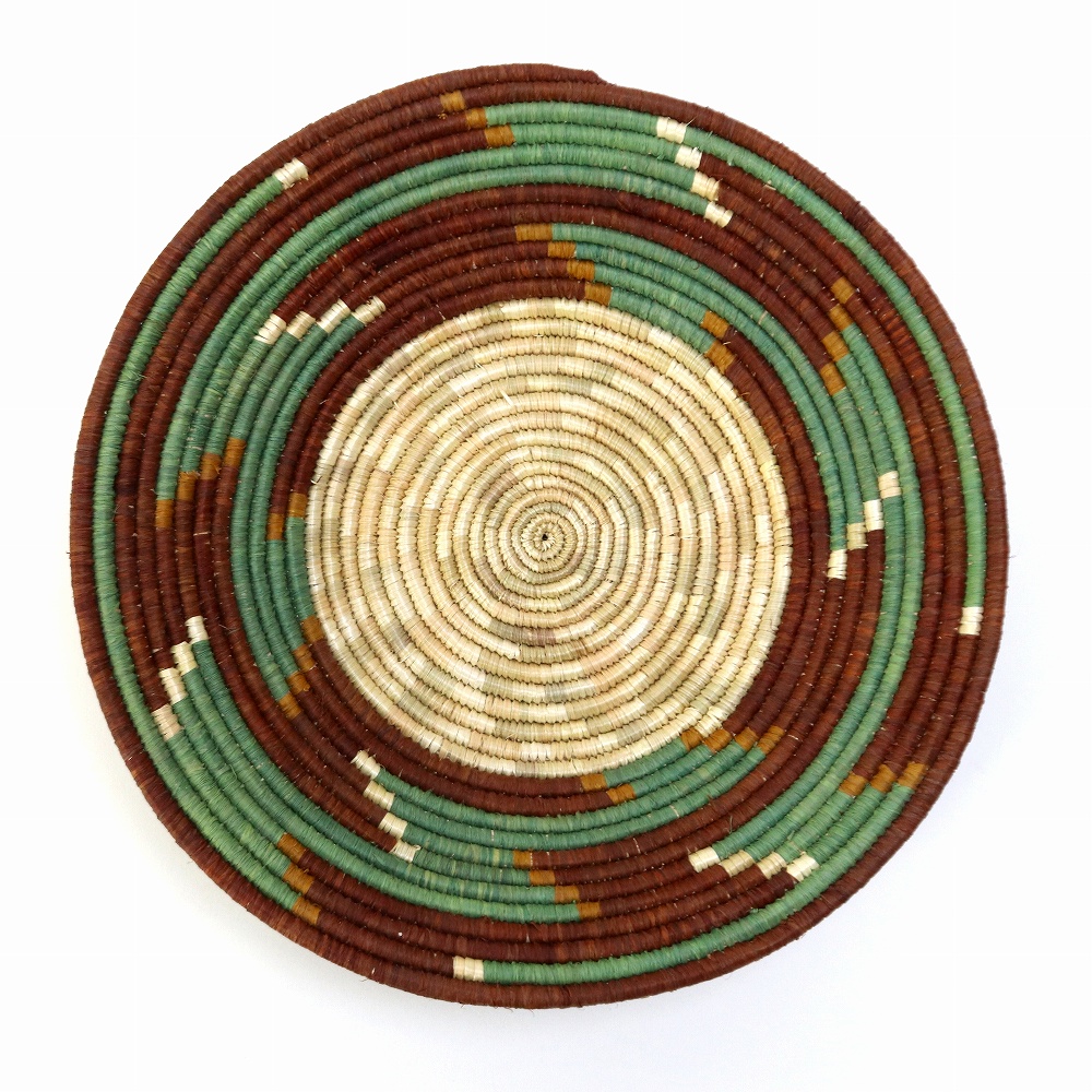 キビの葉ルボナボウルバスケット M カラー 08一点物