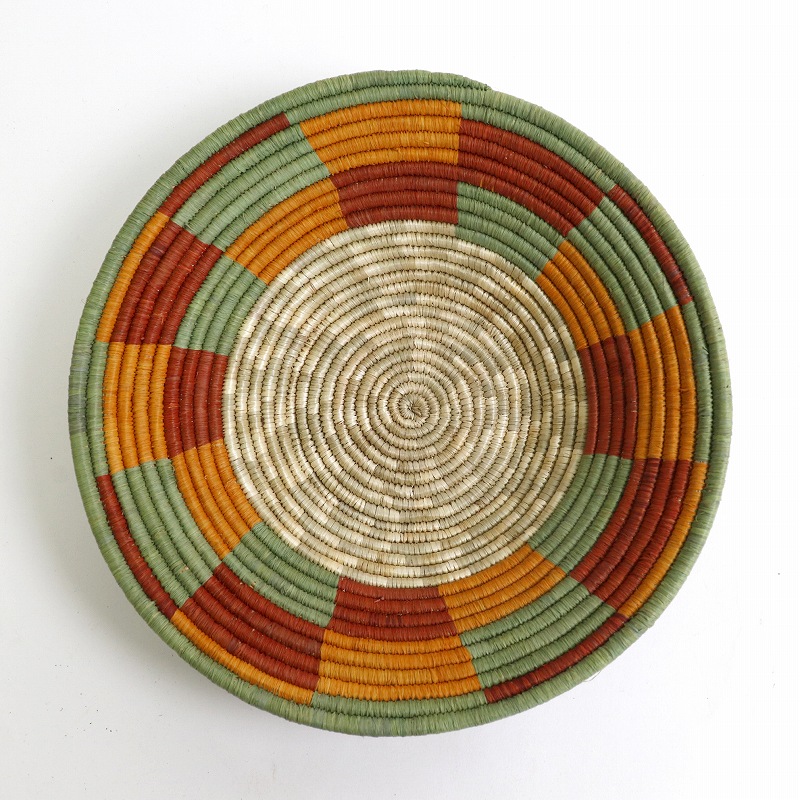 キビの葉ルボナボウルバスケット M カラー  _30 一点物