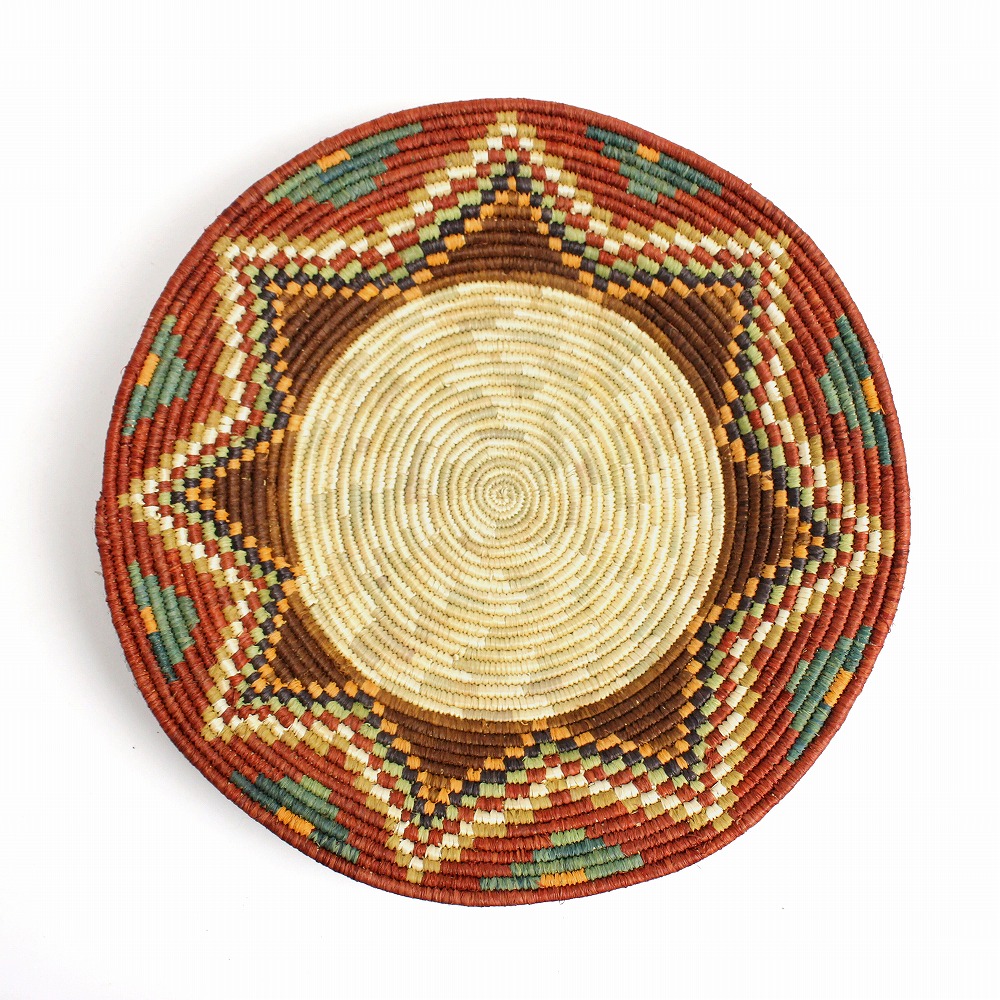 キビの葉ルボナボウルバスケット M カラー アソート _60  一点物