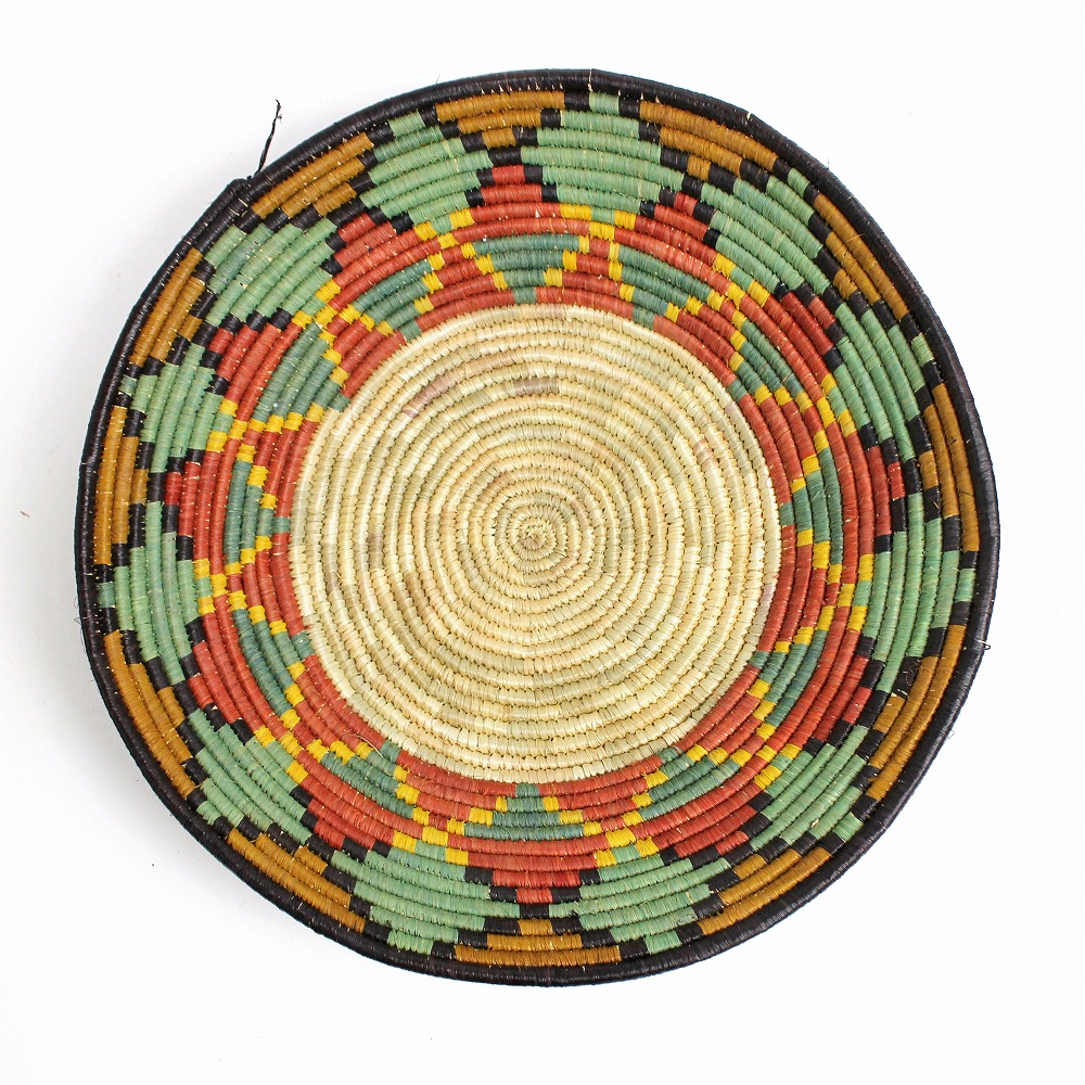 キビの葉ルボナボウルバスケット M カラー アソート _61  一点物