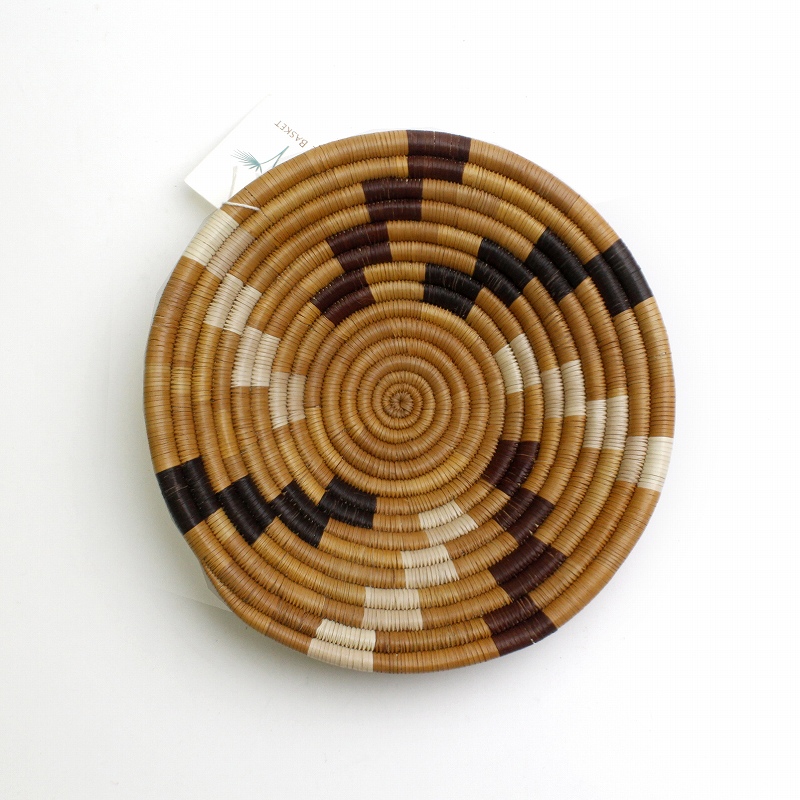 ボツワナバスケット 平かご 18-20CM 一点物_01