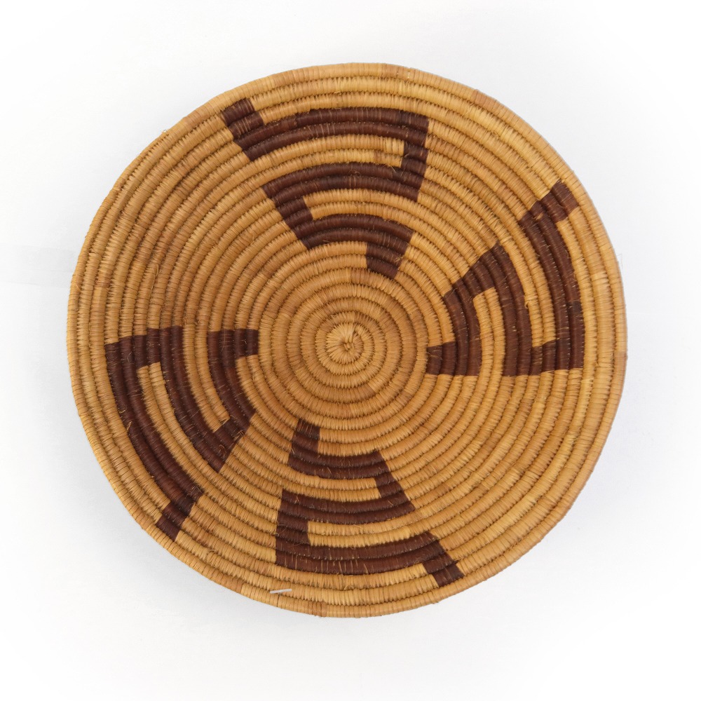 ボツワナバスケット 平かご 21-23CM  _05 一点物