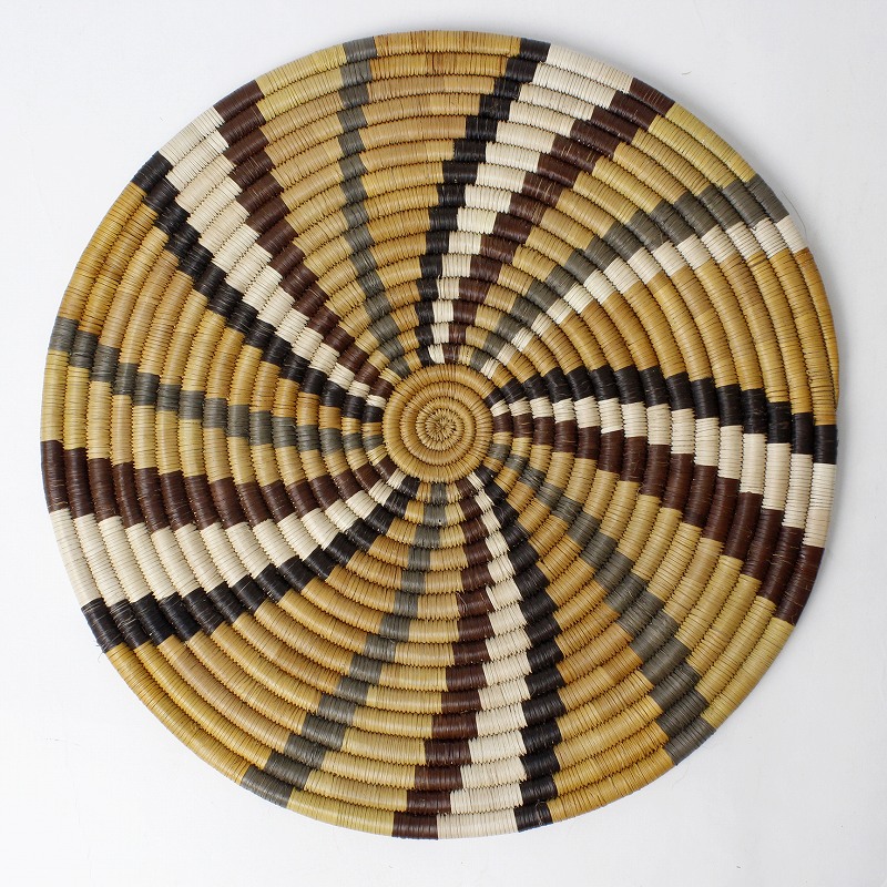 ボツワナバスケット ウォールデコ 30-32cm  一点物02