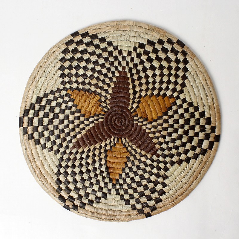 ボツワナバスケット ウォールデコ 36-39cm  一点物02