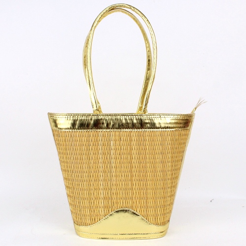 チュニジアストローバッグ ゴールド