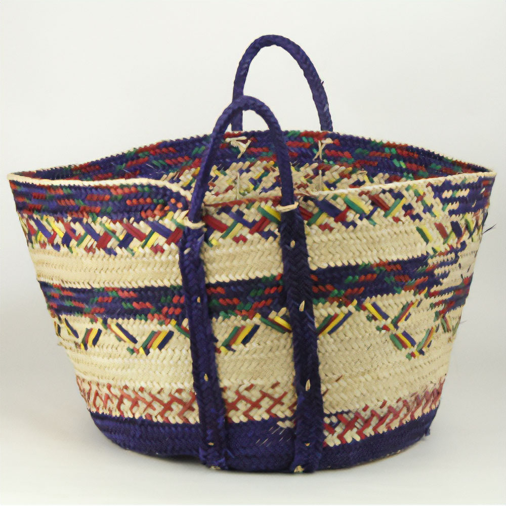 チュニジアドームカゴ カラー L ぐるりパーム取手