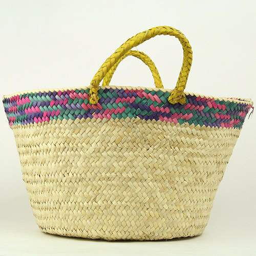 チュニジアドームカゴ パーム取手 カラー S