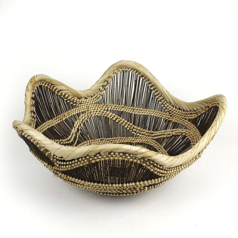 ザンビア ムニュムブエインテリアかご ニャミニャミ  ハンドルなし 40-49.9cm