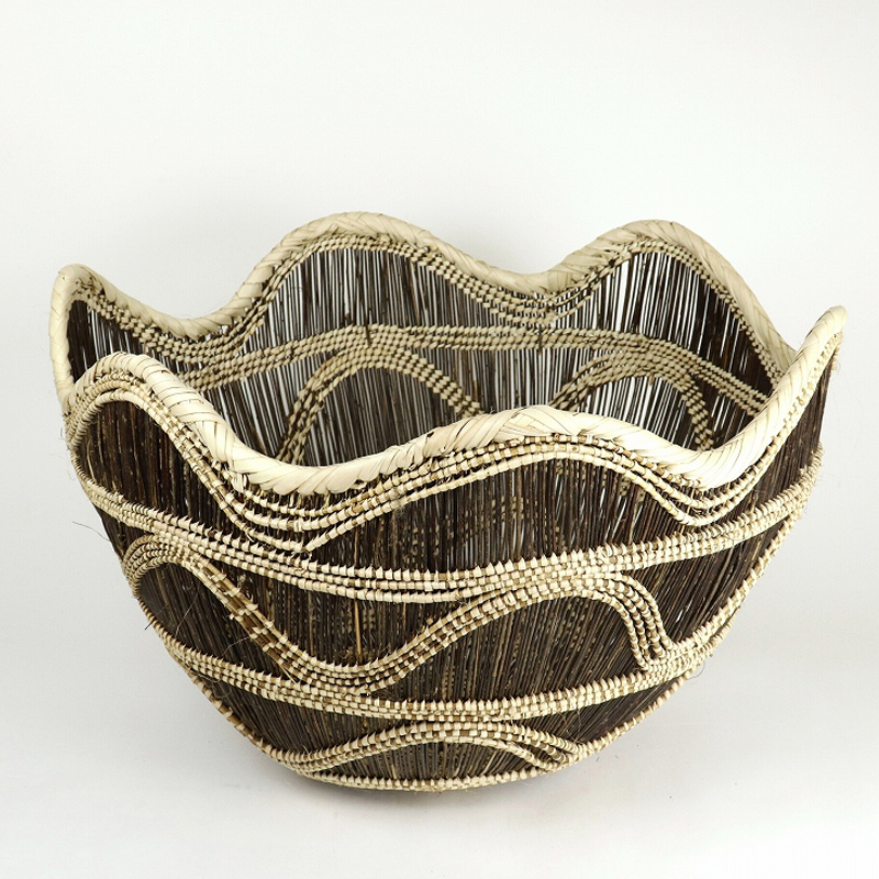 ザンビア ムニュムブエインテリアかご ニャミニャミ 特大