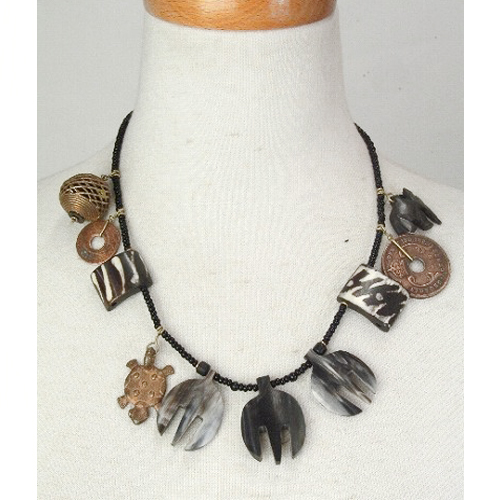 牛角くし型ヘッドx牛骨コイン真鍮いろいろ(NK12-08AW)\4800→\2500