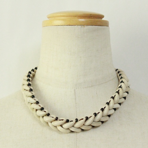 子安貝ネックレス シングル小