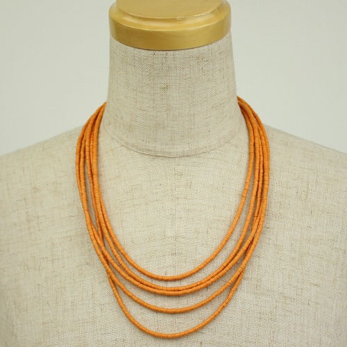 プラココナッツ5連ネックレス 一点物