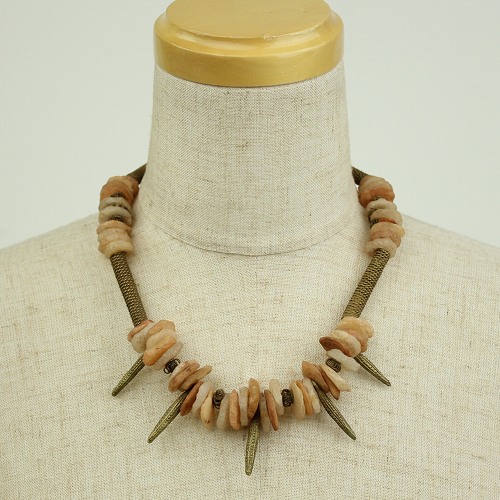 アンティークテレビジョンブロンズネックレス 一点物