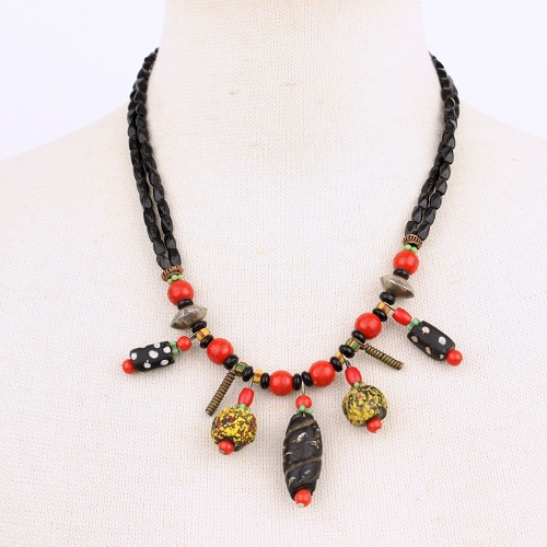 細長びーす5トップネックレス 一点もの