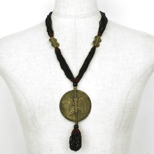 丸大真鍮ネックレス