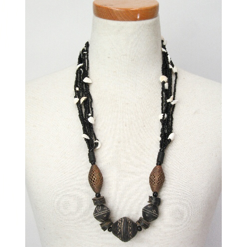 テラコッタ・ブロンズ・小貝ネックレス\5500→\3500