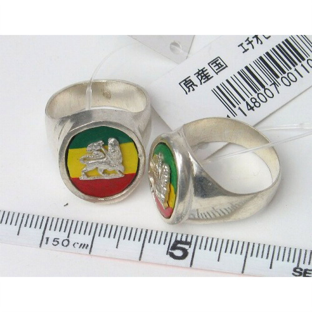 シルバーライオンリング ラスタ