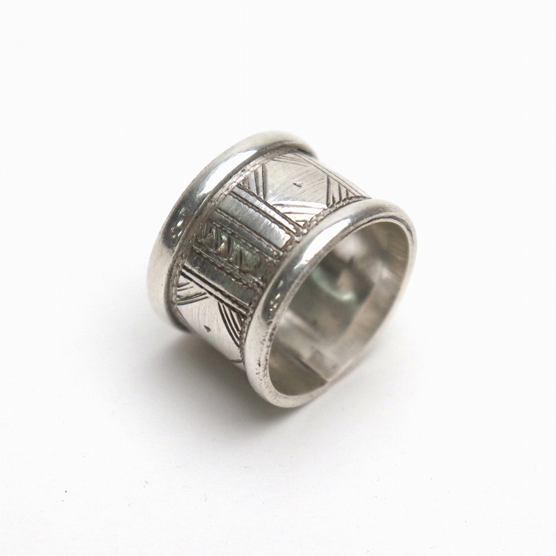 トゥアレグシルバー指輪 筒