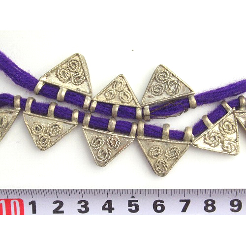 エチオピア銀ヘッド 良 三角 バラ