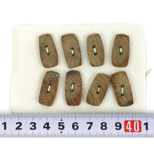 木ボタン ケニア(シート)長四角