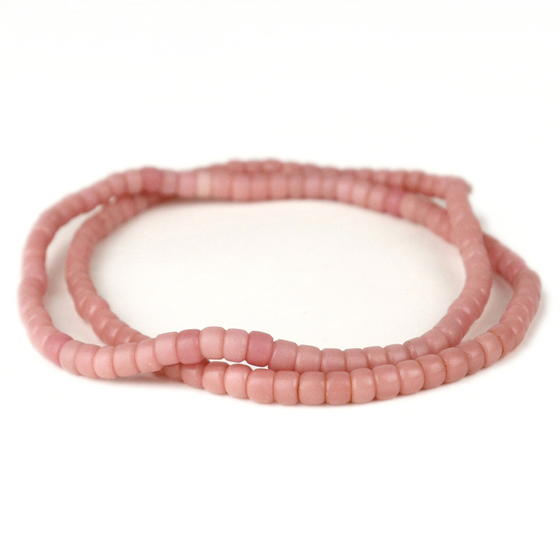 トゥルカナビーズ 60CM ピンク