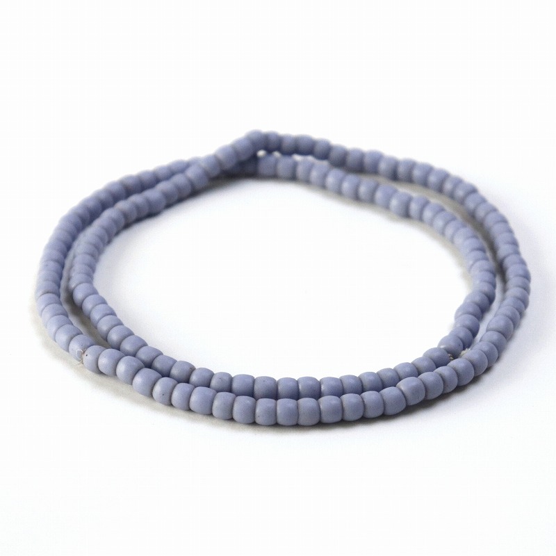 トゥルカナビーズ 60CM グレー