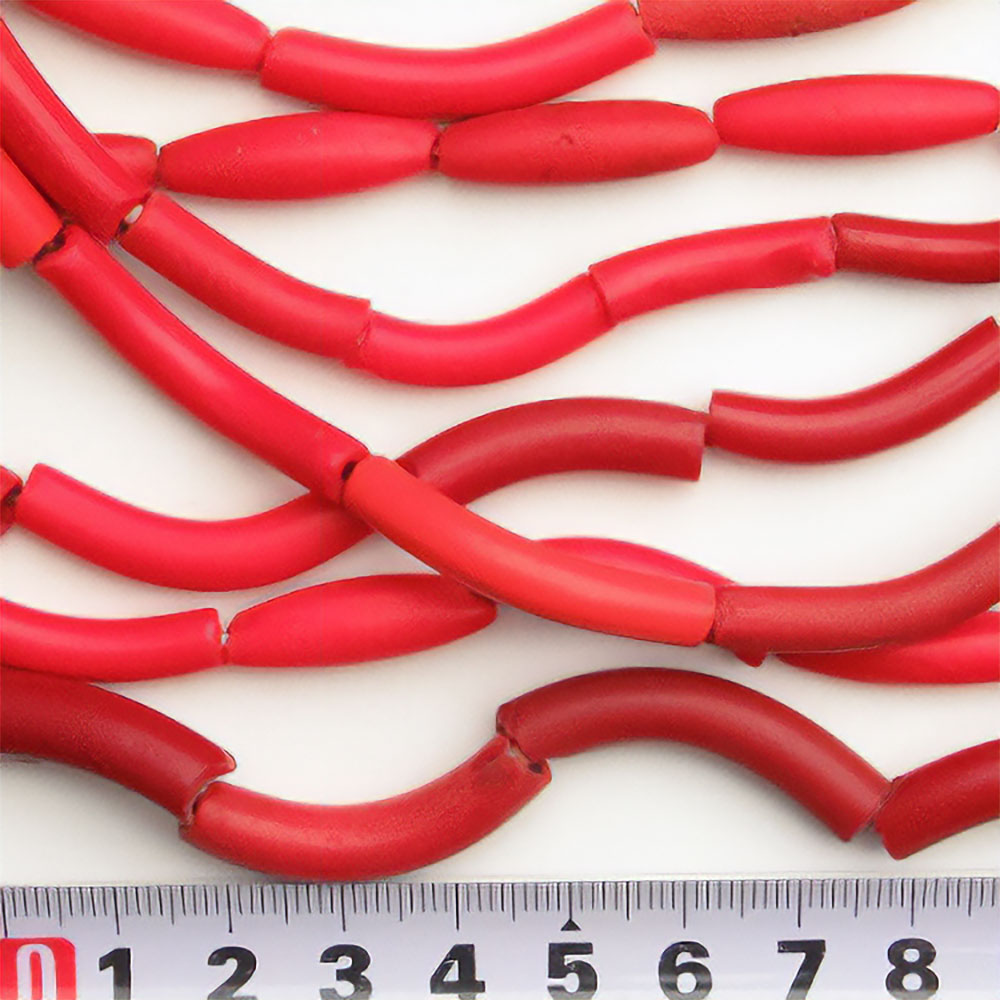 マカロニ赤ビース(エルボビーズ)