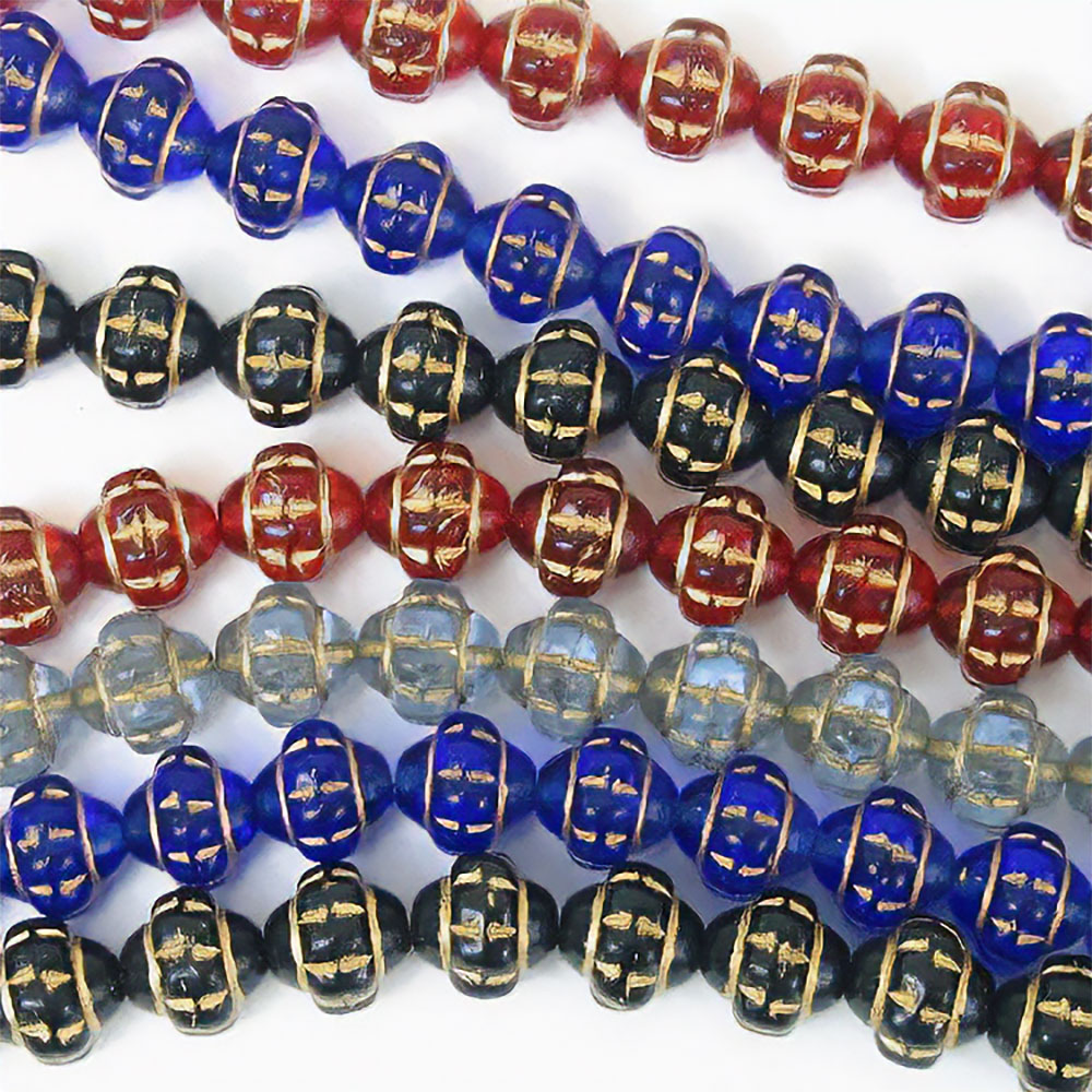 #496ボヘミアビーズ中 1連50個