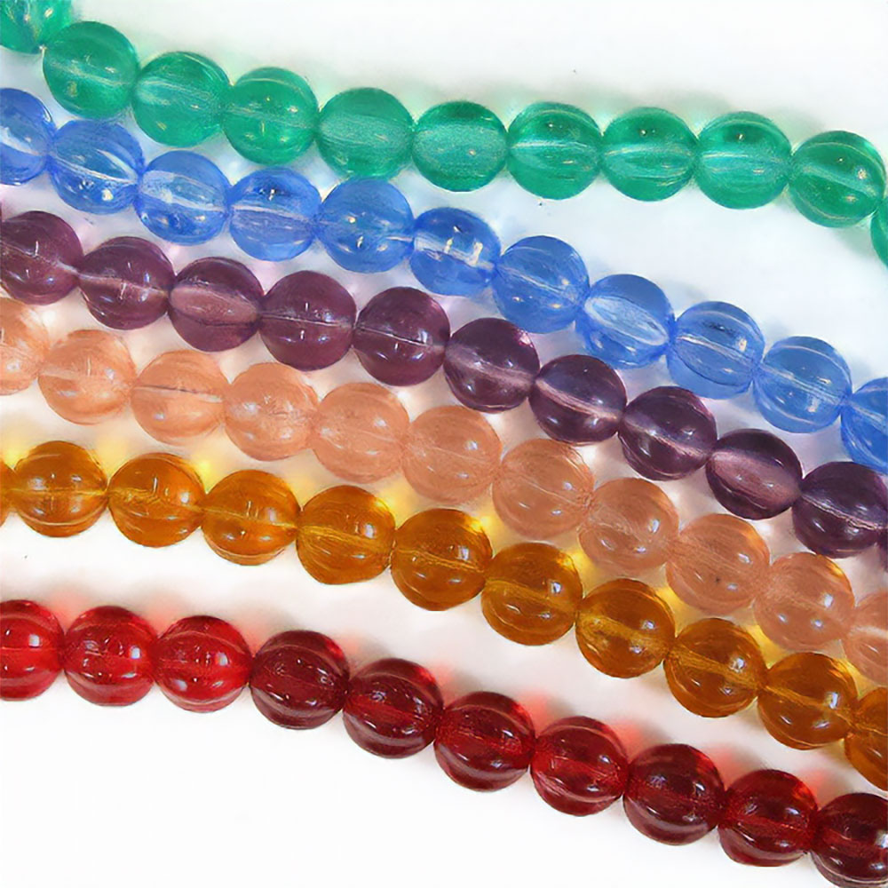 #553ボヘミアメロンビーズ8MM