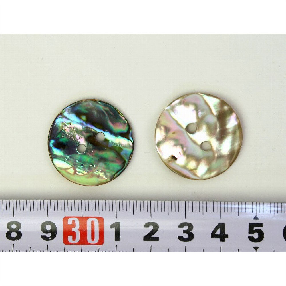 貝ボタン 径2〜2.5cm