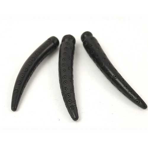 黒檀長牙型ペンダントヘッド 黒 古