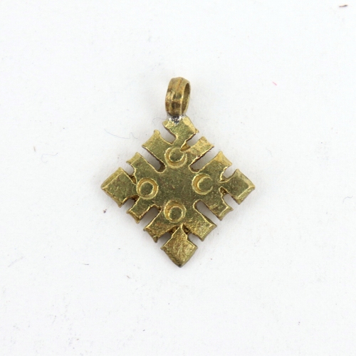 真鍮クロス 極小　四角　ギザ