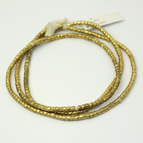 真鍮細切 中 ビーズ 連