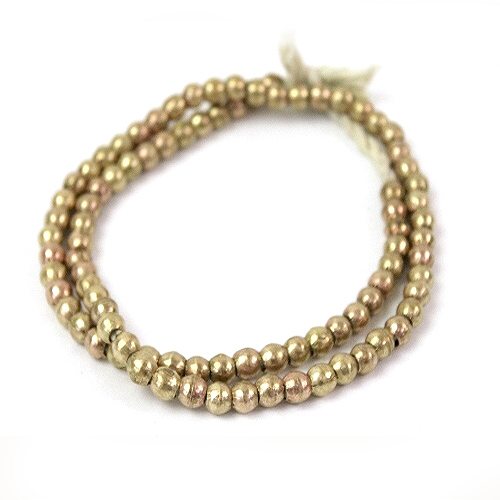 真鍮樽型ビーズ 連