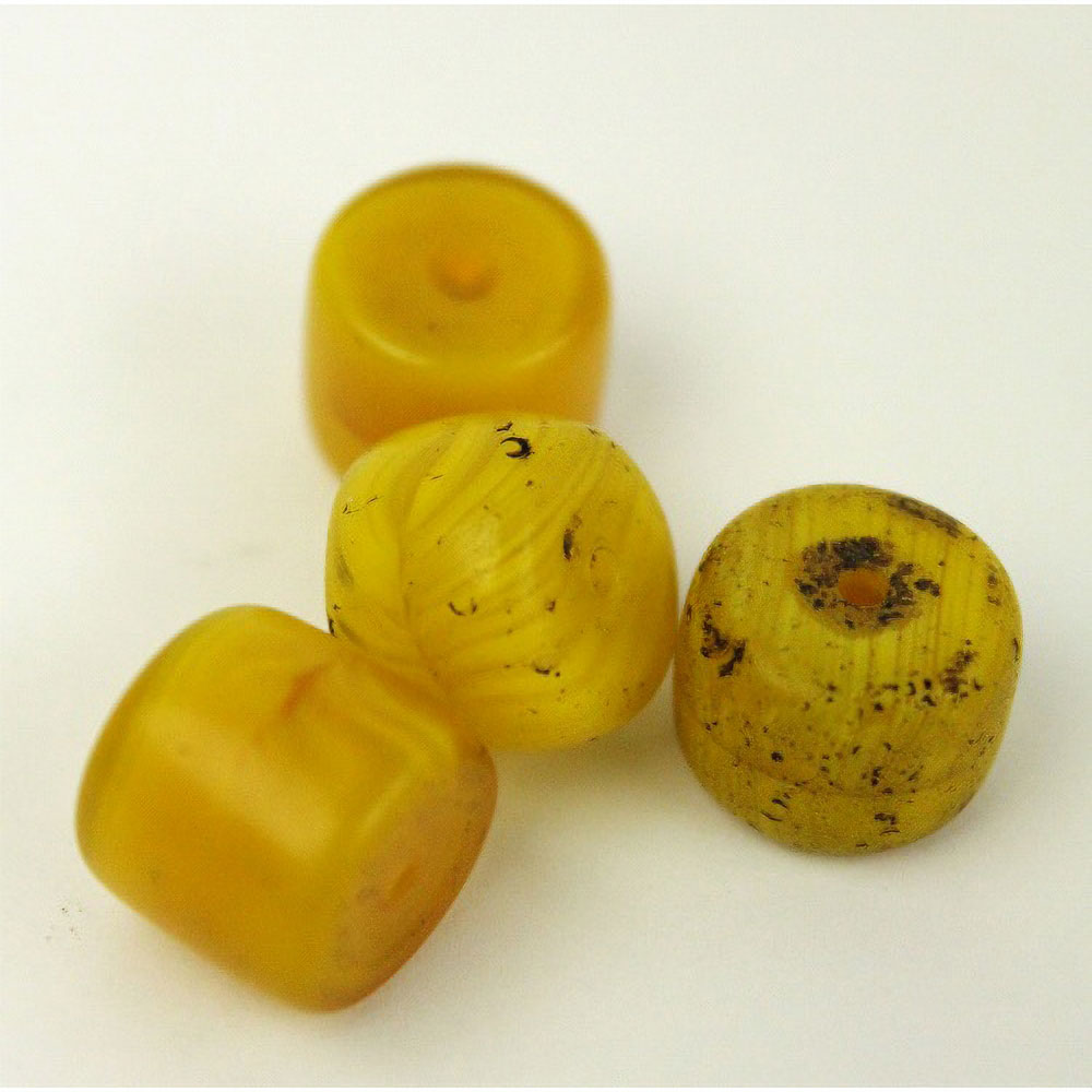 黄筒ビーズ 小(バラ) バラ