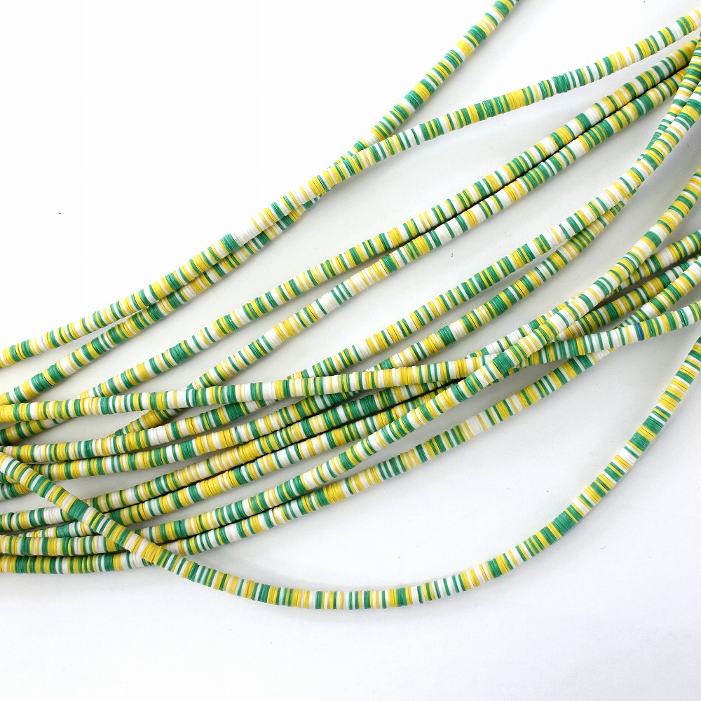 ココビーズ(小) 連 _05 緑x黄MIX