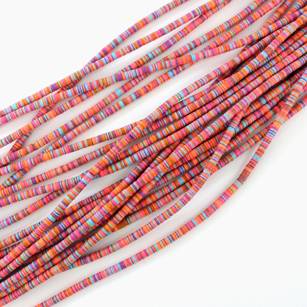 ココビーズ(小) 連 _06 ピンクxオレンジMIX