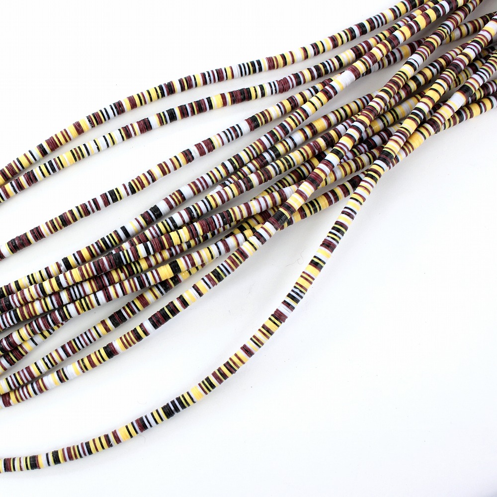 ココビーズ(小) 連 _08 茶x黄MIX