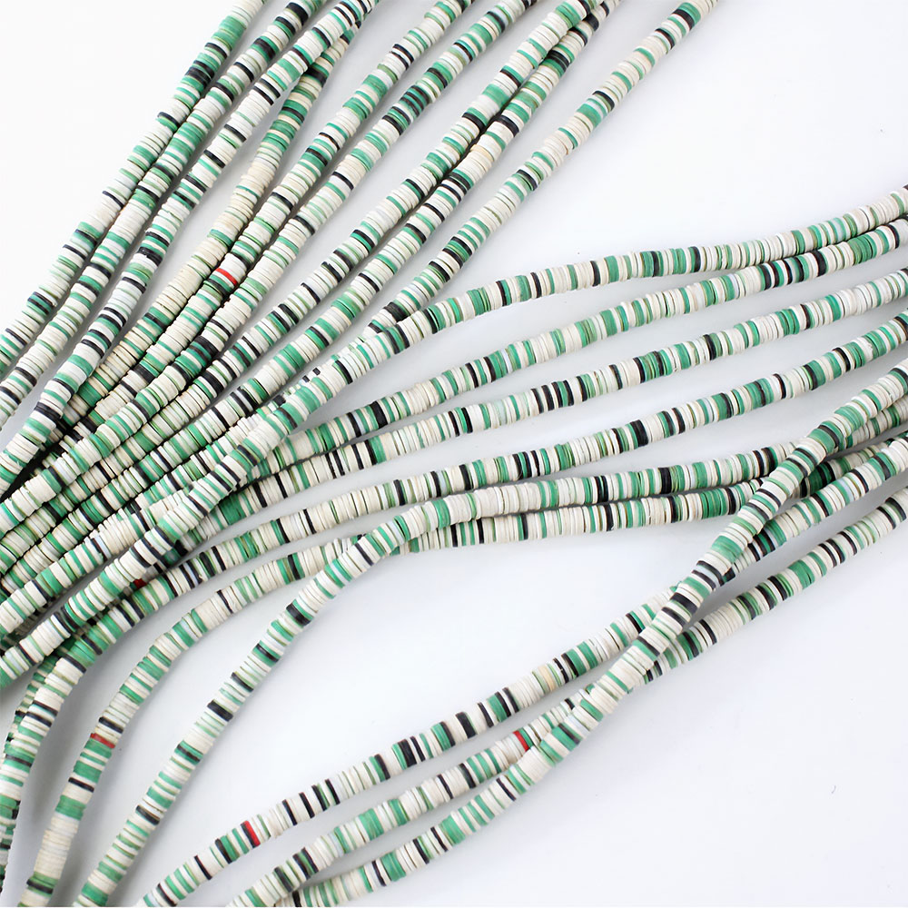 ココビーズ(小) 連 _11 緑x白MIX