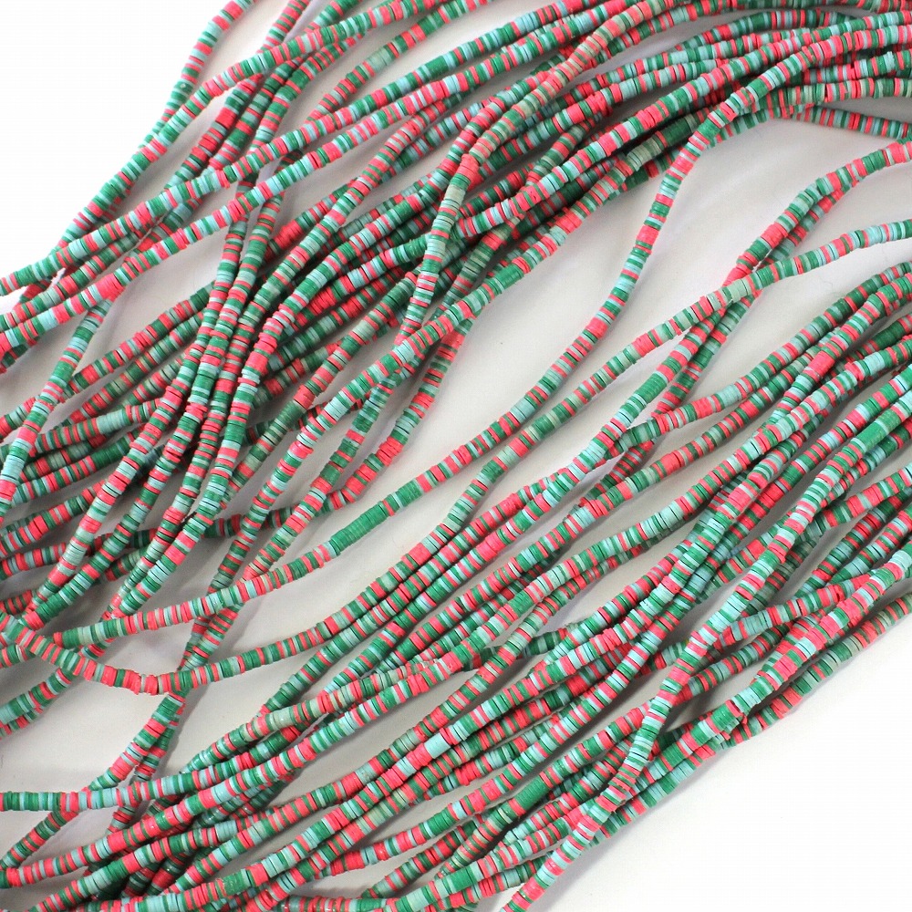 ココビーズ(極小) 連 _05 ピンクx緑MIX