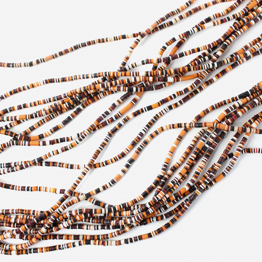 ココビーズ(極小) 連 _07 茶xオレンジMIX