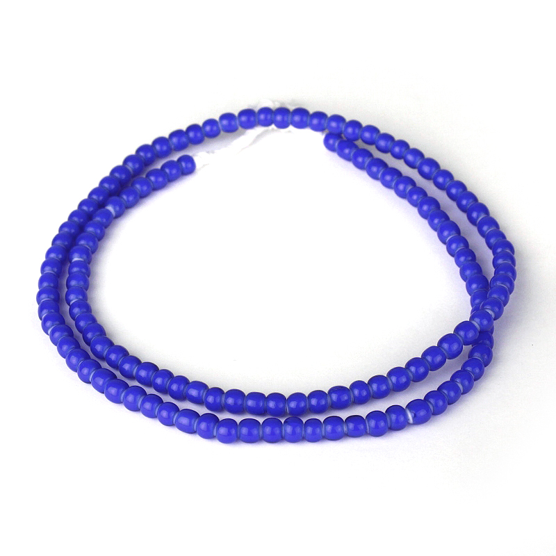 ホワイトハートビーズ新 中 青